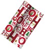 8m (2 x 4m) Cute Christmas Gift Wrap Paper Roll - Santa Snoman Ho Ho Ho
