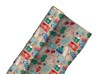 8m (2x4m) Modern Christmas Gift Wrapping Paper Roll - Brown with Christmas Icons