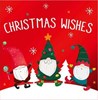 Pack of 12 Square Christmas Cards - Bearded Gnome Nordic Gonks & Foil