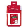 Set of 2 Jumbo Woven Christmas Bags Santa Sacks Bag for Life 28x19" Cute Santa