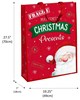 Set of 2 Jumbo Woven Christmas Bags Santa Sacks Bag for Life 28x19" Cute Santa