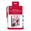 Set of 2 Jumbo Christmas Bags Santa Sacks Bag for Life 28x19" Traditional Santa