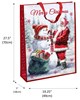 Set of 2 Jumbo Christmas Bags Santa Sacks Bag for Life 28x19" Traditional Santa