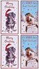 Pack of 4 Christmas Money Wallet Gift Cards & Envelopes - Dog Guinea Pig & Foil
