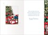 Cousin Christmas Card - Tree with Gifts & Nutcracker with Foil 7.5x5.25"