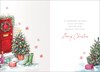 Across the Miles Christmas Card - Red Door & Christmas Tree with Foil 7x5.25