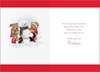 To All The Family Christmas Card - Bears Penguin & Dog with Snowman 7.5x5.25"