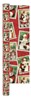 8m (2x4m) Christmas Gift Wrap Paper Roll - Red with Traditional Santa Reindeers