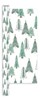 12m (3x4m) Christmas Gift Wrapping Paper - White Green Nordic Trees Houses