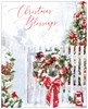 Box of 40 Religious Glitter Christmas Cards - 2 Designs - Winter Blessings