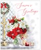 Box of 40 Religious Glitter Christmas Cards - 2 Designs - Winter Blessings