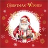 Box Of 24 Scenic Foiled Christmas Cards - 2 Designs - Santa and Gifts Gold Foil