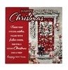 Pack of 12 Square Scenic Christmas Cards - Wreaths on Front Doors with Red Foil