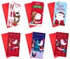 Pack Of 6 Christmas Money Wallet Gift Cards & Envelopes - Cute Santa Snowman