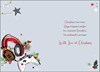Jonny Javelin Grandson Christmas Card - Headphones & Controller Gold Foil 9x6.25