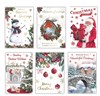 Bumper Box of 30 Mixed Traditional Christmas Cards - 6 Designs Per Pack