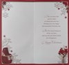 Like A Mam Christmas Card - Red Heels and Flowers with Red and Gold Foil 9x4.75"
