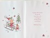 Jonny Javelin Grandson's First Christmas Card - Baby on Sledge Glitter Foil 9x6