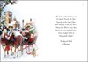 Jonny Javelin Friends Christmas Card - Horses in Snow Church House & Foil 9x6.2"