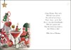 Jonny Javelin Granddaughter Christmas Card - Cocktail Glass Bottle Bambi 9x6.25"