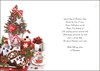 Jonny Javelin Wife Christmas Card - Mini Xmas Tree Yule Log Glitter Foil 9x6"