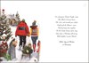 Jonny Javelin Daughter & Son in Law Christmas Card - Couple with Sledge 9x6.25"