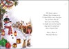 Jonny Javelin To a Special Family Christmas Card - Santa Sleigh Snowman 9x6.25"