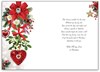 Jonny Javelin Wife Christmas Card - Heart Bauble Mistletoe Flowers Glitter 9x6"