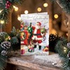Jonny Javelin Granddaughter Christmas Card - Santa & Sleigh Glitter Foil 9x6"