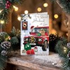 Jonny Javelin Husband Christmas Card - Red Santa Car with Gifts in Snow 9x6"