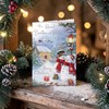 Jonny Javelin Brother & Sister-in-Law Christmas Card - Snowmen & Foil 9x6.25"
