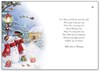 Jonny Javelin Mum & Dad Christmas Card - Snowmen Glitter & Foil 9x6.25"
