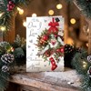 Jonny Javelin One I Love Christmas Card - Doves on Wreath Glitter Foil 9x6.25"