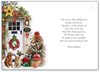 Jonny Javelin Both Of You Christmas Card -Dogs at Front Door Glitter Foil 9x6.25