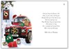 Jonny Javelin Dad Christmas Card - Red Santa Car with Gifts in Snow 9x6"