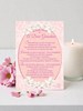 Loving Memory Graveside Memorial Card - Dear Grandma Pink White Lily 6.25x4.25"