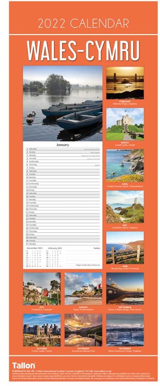 2022 Slim Month To View Spiral Wales Cymru Wall Calendar - Conwy Castle 2022 Slim Month To View Spiral Wales Cymru Wall Calendar - Conwy Castle