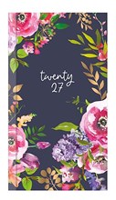 2027 Slim Week To View Floral Hardback Fashion Diary - Blue Floral