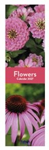 2027 Super Slim Month To View Spiral Bound Photo Wall Calendar - Flowers