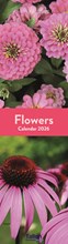 2027 Super Slim Month To View Spiral Bound Photo Wall Calendar - Flowers