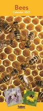 2027 Slim Month To View Spiral Bound Photo Wall Calendar - Bees & Flowers