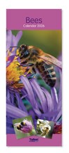 2026 Slim Month To View Spiral Bound Photo Wall Calendar - Bees & Flowers