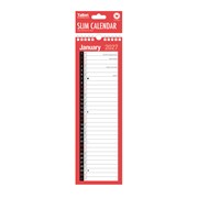 2027 Slim One Column Month To View Spiral Bound Wall Planner Calendar