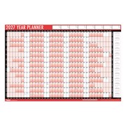 2027 A1 Laminated Yearly Wall Planner Calendar with Wipe Dry Pen Sticker Dots