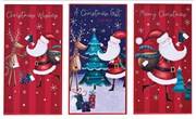 Pack Of 3 Christmas Money Wallet Gift Cards & Envelopes - Cute Santa Designs