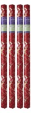 12m (4x3m) Traditional Christmas Gift Wrap Paper Roll - Red Father Christmas