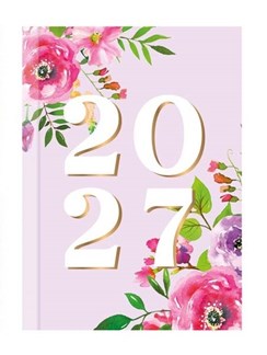 2027 Small Pocket Week To View Hardback Fashion Diary - Pink Floral