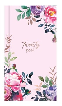 2026 Slim Week To View Floral Hardback Fashion Diary - Pink Floral