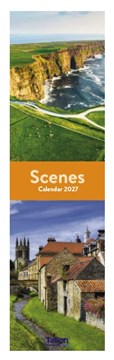 2027 Super Slim Month To View Spiral Bound Scenic Photo Wall Calendar - Scenes