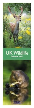 2027 Super Slim Month To View Spiral Bound Photo Wall Calendar - Wildlife
